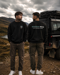 Shadow Bear Black Oversized Sweatshirt