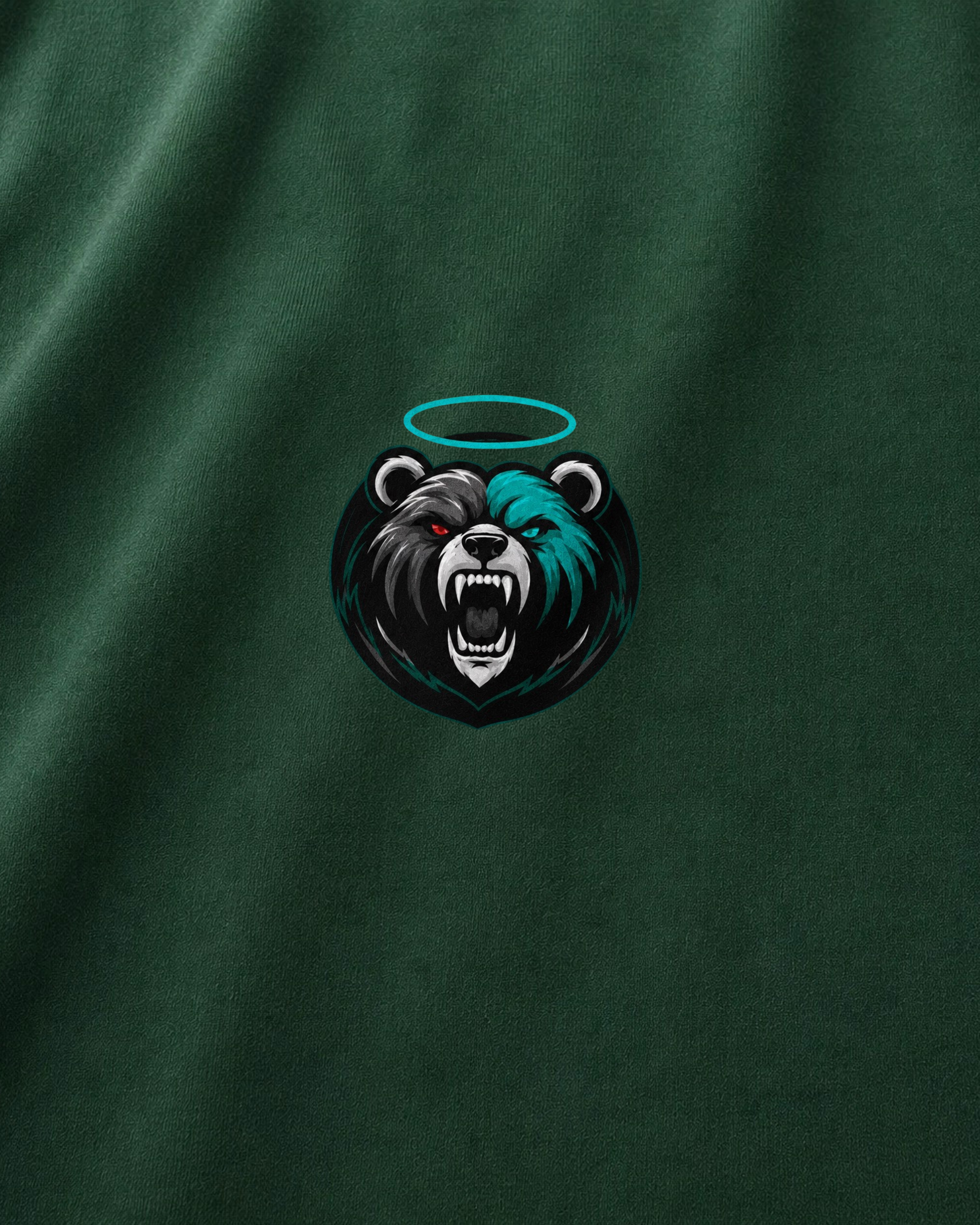 Shadow Bear Green Logo Tee