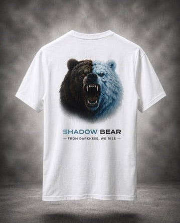 Shadow Bear - Large Bear White Tee