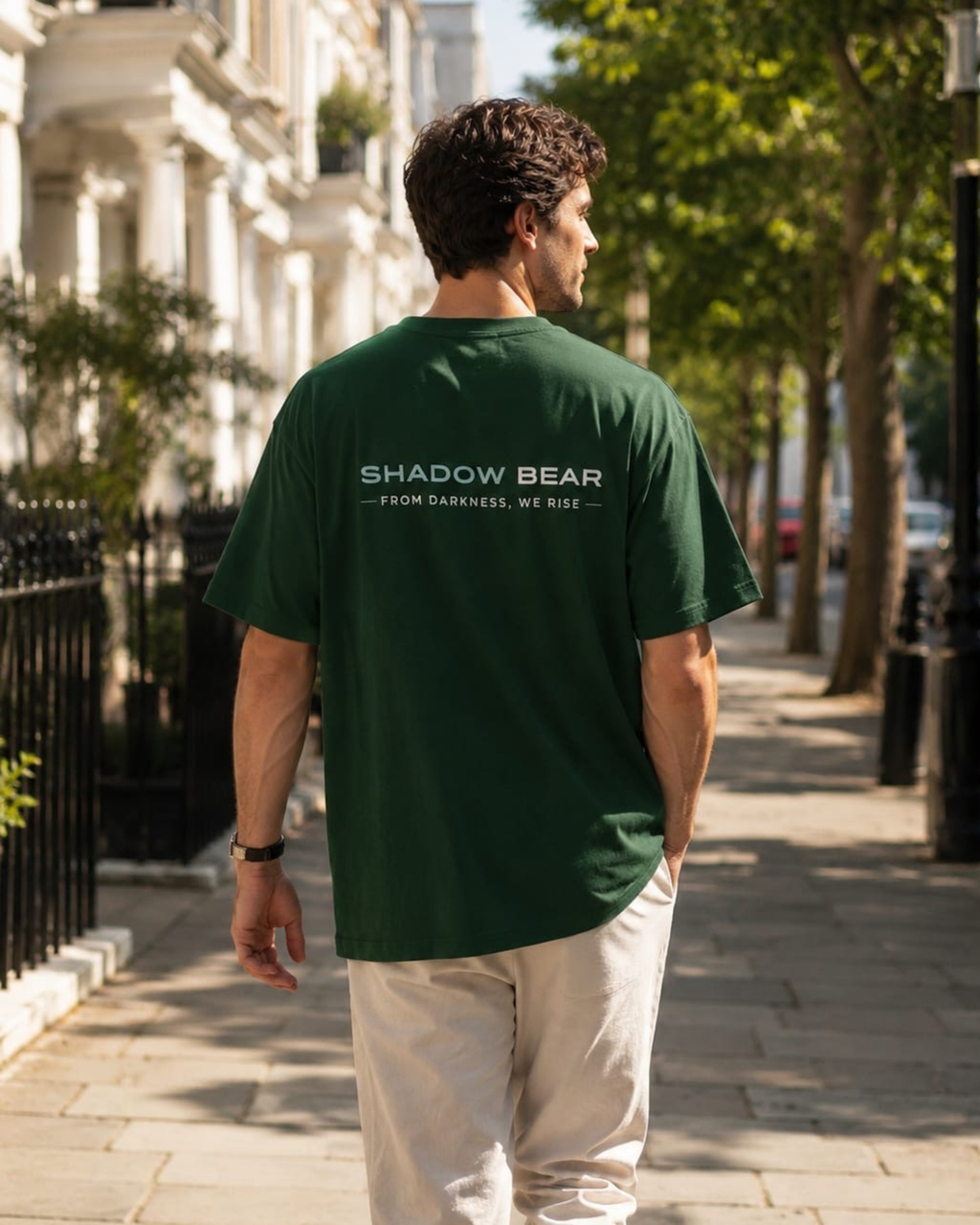 Shadow Bear Green Tee