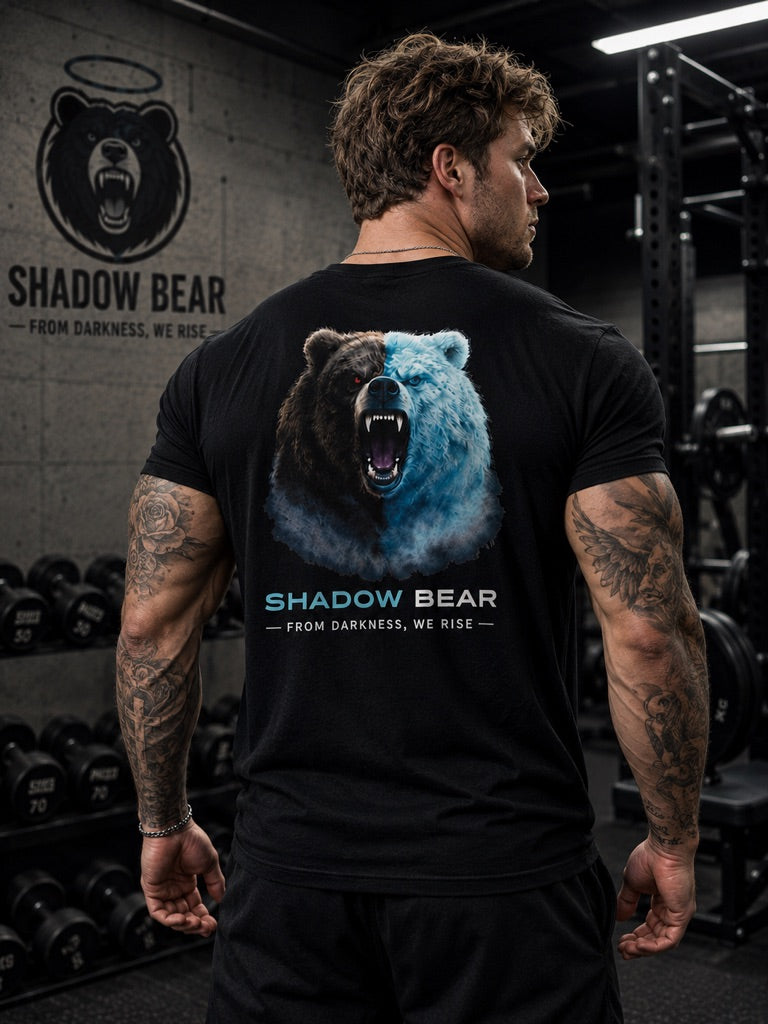 Shadow Bear - Large Bear Black Tee