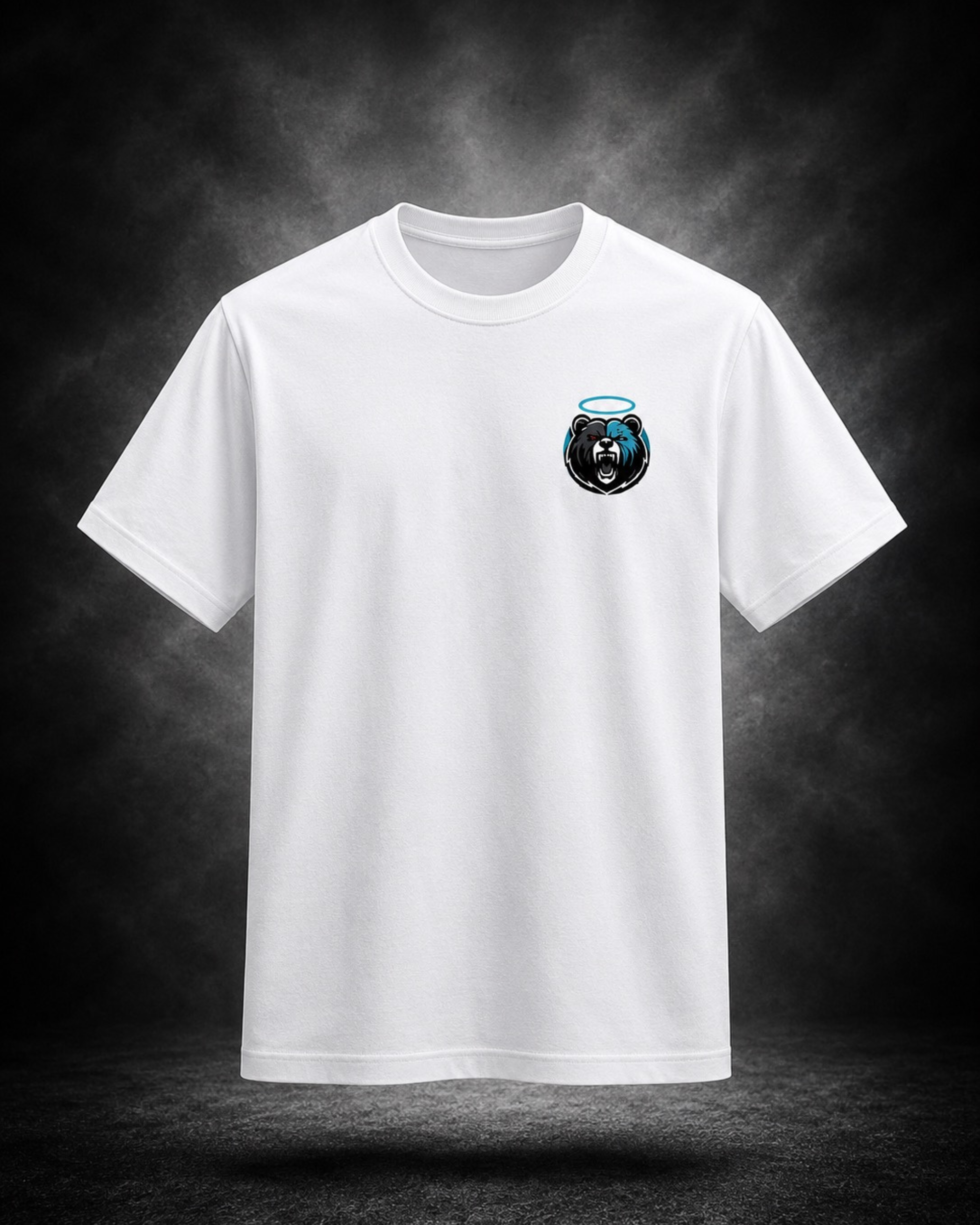 Shadow Bear - Large Bear White Tee