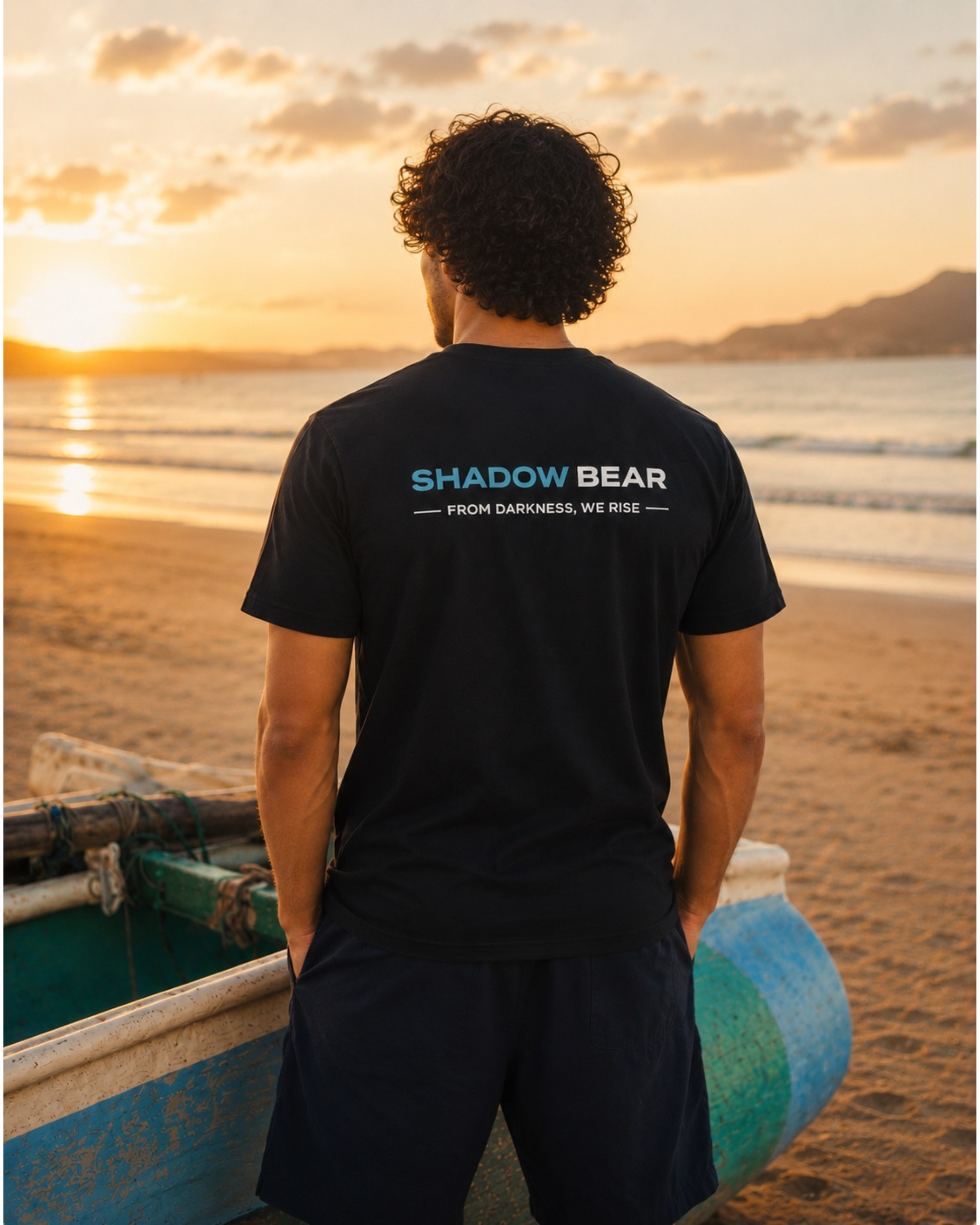 Shadow Bear Tee Black