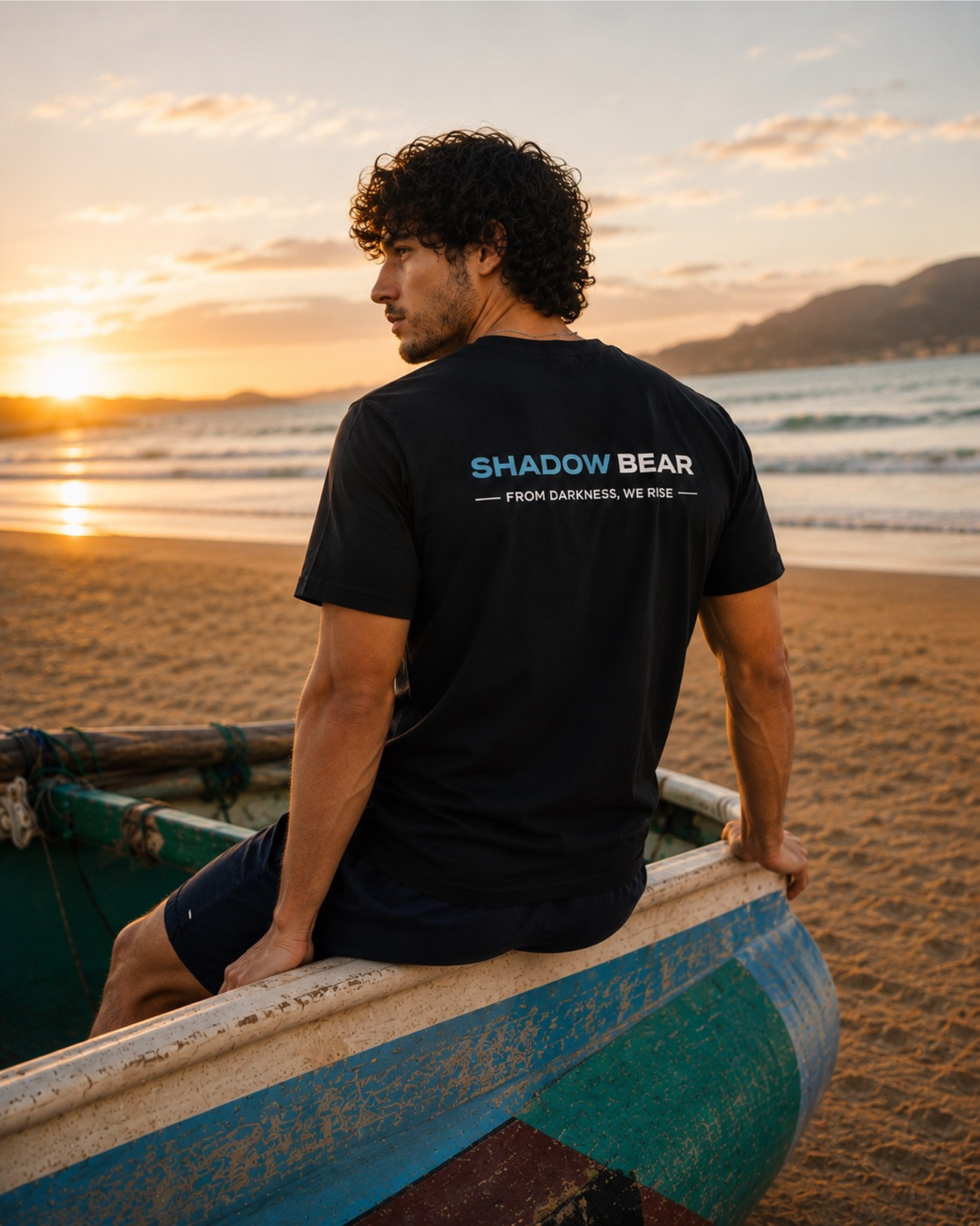 Shadow Bear Tee Black