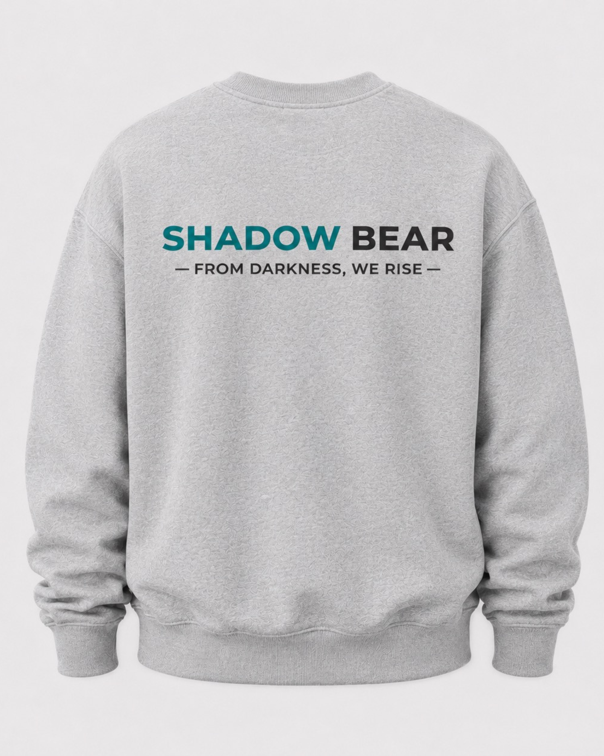 Shadow Bear Grey Oversized Sweatshirt