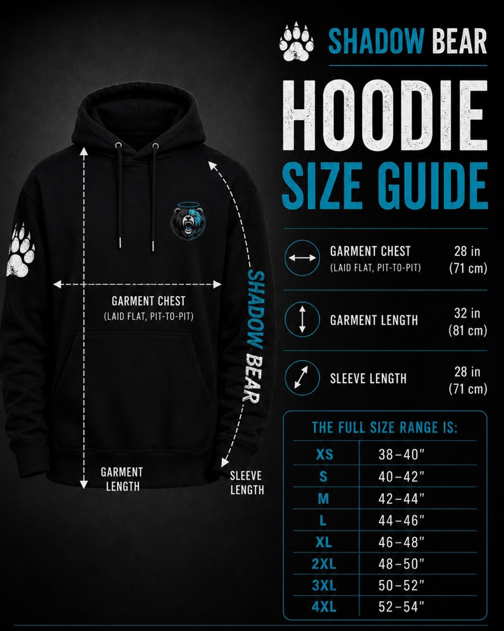 From Darkness We Rise –Dark Blue Unisex Hoodie
