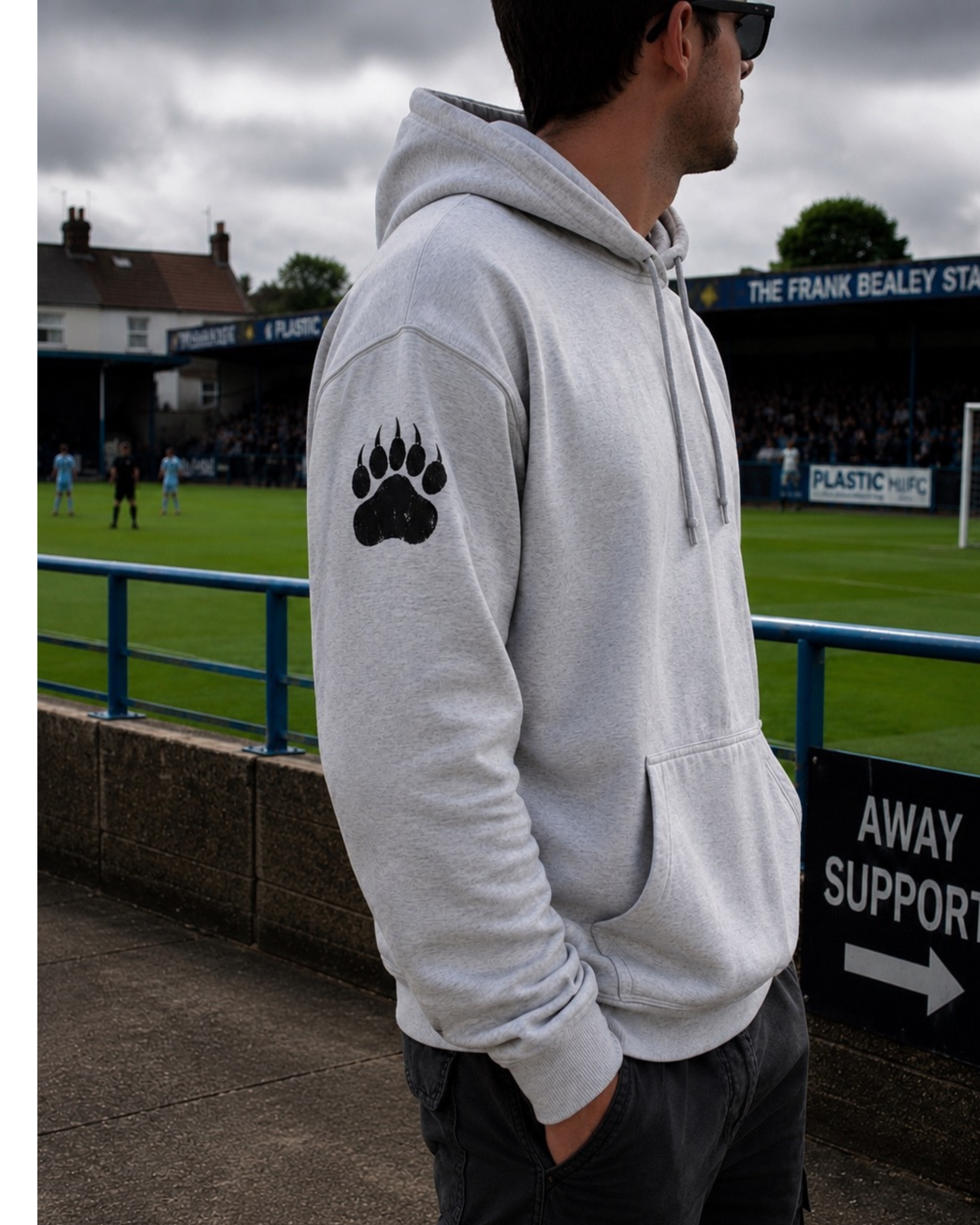 Shadow Bear Signature Hoodie - Grey