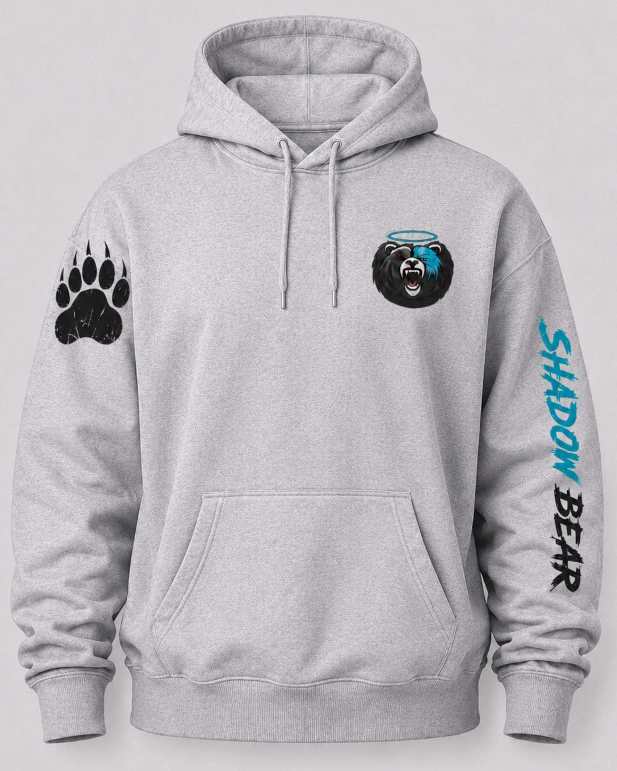 Shadow Bear Signature Hoodie - Grey